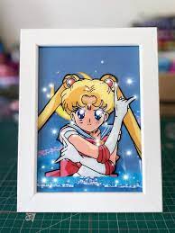 If you like what i do please support me on my instagram and tiktok @weeboutu. Had Fun Doing This Anime Glass Painting But On Plastic Sailormoon