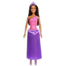 Barbie skipper 2013 doll with brown hair and purple streaks. Barbie Dreamtopia Princess Doll Brunette Barbie