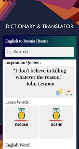 Bosnian English Translator Free Bosnian Dictionary For Android Apk Download