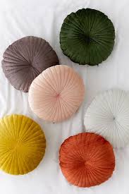Shelly Round Velvet Pillow Velvet Pillows Pillows Fall Bedding