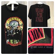 One has real news footage of violent riots, the other. Vintage Tops Vtg 989 Guns N Roses Welcome To The Jungle Tee Poshmark