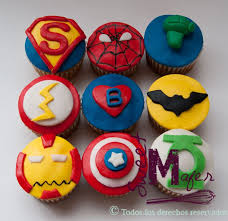 Cupcakes Superheroes Cupcakes Para Ninos Pastel Nina Cupcakes
