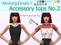 Create your characters, control their lives, build their houses, place them in new relationships and do mu. The Sims Resource Melodyelodie Accessory Tops No 1 4