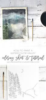 Mountain valley sandstone is available in various shapes, colors. Adult Watercolor Coloring Sheet Mountain Valley We Lived Happily Ever After