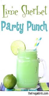 Lime Sherbet Party Punch Recipe Punch Recipes Party Punch Recipes Lime Sherbet