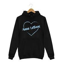 Annie Leblanc Blue Heart Black Hoodie In 2019 Annie