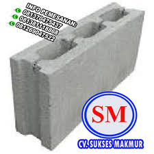 Luas = 0,07 m x 0,24 m = 0,0168 m2. Jual Batako Dinding Sukses Makmur