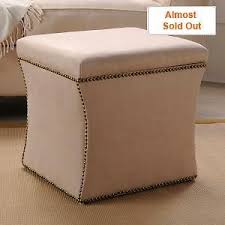 Check spelling or type a new query. Square Ivory Nailhead Upholstered Storage Ottoman