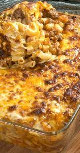Macaroni And Beef With Cheese Recipe Macaroni And Cheese Casserole Minced Beef Recipes Mince Recipes