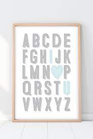 U+02b2 des internationalen phonetischen alphabets) Alphabet Nursery Art I Love You Abc Print Alphabet Nursery Alphabet Nursery Art Nursery Wall Decor Girl