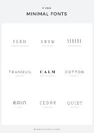 9 Free Minimal Fonts Mindful Pixels Typography Fonts Typeface Minimal Free Minimal Font Typography Fonts Fonts Design