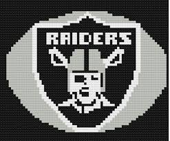 Welcome to cross stitch pattern central, an often updated online directory currently featuring 17,071 links to free cross stitch patterns & tutorials. Oakland Raiders C2c Plastic Canvas Stitches Perler Beads Designs Plastic Canvas Patterns