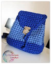 This is a lightweight crochet drawstring backpack. Crocheted Backpack Bykaterina