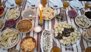 Christmas eve will include a dinner of roast goose, religious services and an evening holiday show. Traditional Ukrainian Christmas Dishes