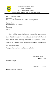 Contoh Surat Permohonan Print Out Rekening Koran Perusahaan Contoh Seputar Surat Cute766