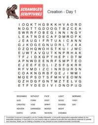 Yes, you can help your kids to increase their knowledge of the word of god (the holy bible) in an atmosphere of fun and relaxation, while sharpening their spelling skills and their ability to reason fast. Scrambled Scriptures Creation Moments