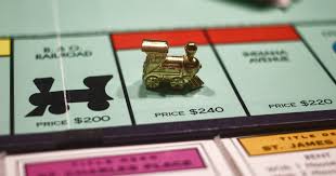 Standard (british edition) monopoly game board layout; The Strange Philly History Of The Monopoly Board Game