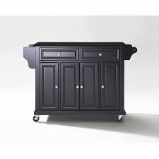 Kitchen carts can be easily wheeled wherever they're needed, even if that's just somewhere out of the way in a busy kitchen. Crosley Furniture Solid Black Granite Top Kitchen Cart Walmart Com Walmart Com