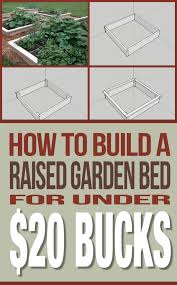 A gorgeous raised garden bed system is an amazing thing. Build A 16 Sqft Raised Garden Bed For Less Than 20