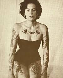 Pam Nash featured in Cindy Ray's 1966 book, “The Story Of… A Tattooed  Girl”. Pam was tattooed by Les Skuse, founder of the Bristol Tattoo Club. .  . . #tattoohistory #pamnash #tattoo