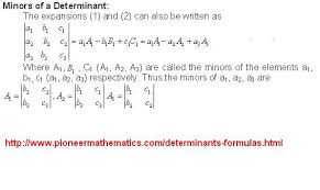 Determinant Maths Formula Pioneer Mathematics Math Math Formulas Mathematics