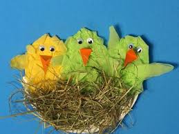 Vogelnest Basteln Basteln Fruhling Kindergarten Basteln Namensschilder Basteln