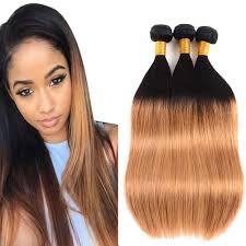 Alternatively, you can darken your roots with black eyeshadow. Bk Beckoning Ombre Blonde Bundles Straight 1b 27 Brazilian Human Hair 12 14 16 Inch 9a Grade Soft Ombre Virgin Hair Extensions 300g Black Roots To Blonde Weave 2 Tone For Women Buy