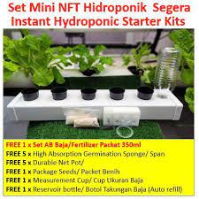 Horizon Set Nft Hidroponik Hydroponic Starter Set Auto Water Refill Free Gift Shopee Malaysia