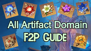 All Artifact Domain F2p Guide Genshin Impact Youtube
