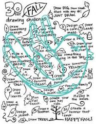 There, i said it, i'm guilty. Fall 30 Day Drawing Challenge By Fly By Art Teachers Pay Teachers
