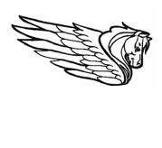 The unique printable coloring pages featuring barbie and her pegasus lets your little princess relive the enjoyable experience of the animated film, barbie and the magic of pegasus. Pegasus Head Coloring 3 Coloring Page Unicorn Coloring Pages