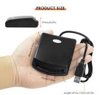 BOMFLORE Leitor de cartão inteligente com chip para gravador de eID EMV SIM  DOD Military USB 2.0 ISO7816 Contact Common Access CAC Smart Card Reader +  ...