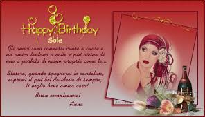 Lettera di buon compleanno ad un'amica: Auguri Ad Una Carissima Amica Buon Compleanno Sole