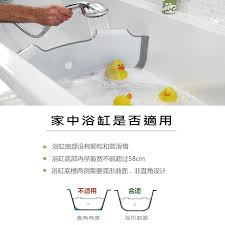 If the edges of the baby dam would actually seal to the curve of the bath where the base of the bath meets the wall of the bath, then it might have actually worked. Bathtub Partition Water Baffle Bathtub Dam Baby Bath Tub Water Saving Riser Bathtub Divider