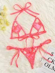 Heart Harness Lingerie Set Shein Eur