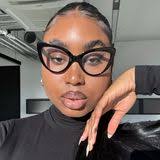 Miranda Cat Eye Brown Eyeglasses for Blue Block