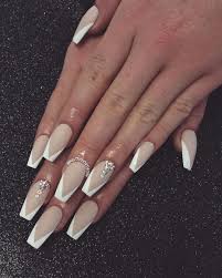 White nail designs acrylic nail designs nail art designs acrylic nails coffin nails nails design acrylic colors stiletto nails ongles bling bling. Updated 50 Coffin Nail Designs August 2020