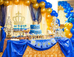 Theme Birthday Decoration Ideas For Boy At Home Prince Birthday Royal 1st Birthday Catch My Party Prince Birthday Party Royal Prince Birthday Party Royal Birthday Party