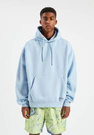 Pulls marins authentiques et pulls pour homme. Pull Bear Kapuzenpullover Neon Blue Neonblau Zalando De