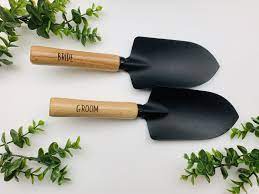 Bride Groom Garden Shovel Set Gardening Shovel Garden Trowel Bamboo Garden