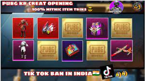 Pubg Kr Virgin Crate Opening Pubg Mobile Crate Opening 100 Mithic Item Triks Pubg Kr Crate Triks Youtube