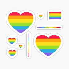 Paintings are 10x10in and are $50. Small Rainbow Flag Stickers Redbubble