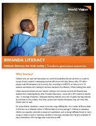 The unlock literacy project model also empowers children at the early grade level with reading competencies needed for critical thinking on . Education World Vision Philanthropy