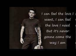 Will it g/bwash out in the wagter, or is it dsus4always in the gblood? In The Blood John Mayer Lyrics Youtube
