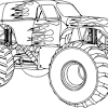 Along with the realistic monster truck coloring pages, you can also find some cartoonish trucks. 1
