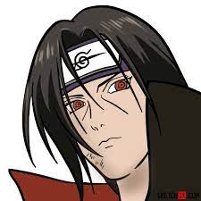 Free download 53 best quality itachi drawing at getdrawings. How To Draw Itachi S Face Naruto Anime Sketchok Easy Drawing Guides