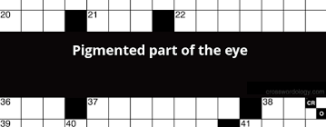 Maybe you would like to learn more about one of these? Pigmented Part Of The Eye Crossword Clue