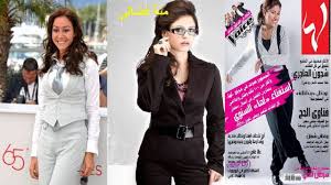 فنانات ارتدين البدلة الرجالى برأيك من الأحلى Playlist Lab Coat Fashion Coat