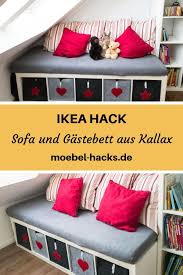Sofa Und Gastebett Aus Kallax Ikea Hack Mobel Hacks Mobel Diy Upcycling Und Ikea Hacks Dekoration Kallax Diy Sofa Ikea Diy