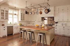 Pot Rack Over Island Cottage Kitchen Tim Barber Stools For Kitchen Island Kitchen Island With Sink Kitchen Design